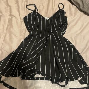 Purple Snow Black and White Dress Skort